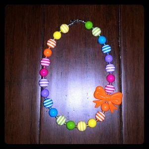 GIRLS COLORFUL BUBBLEGUM NECKLACE